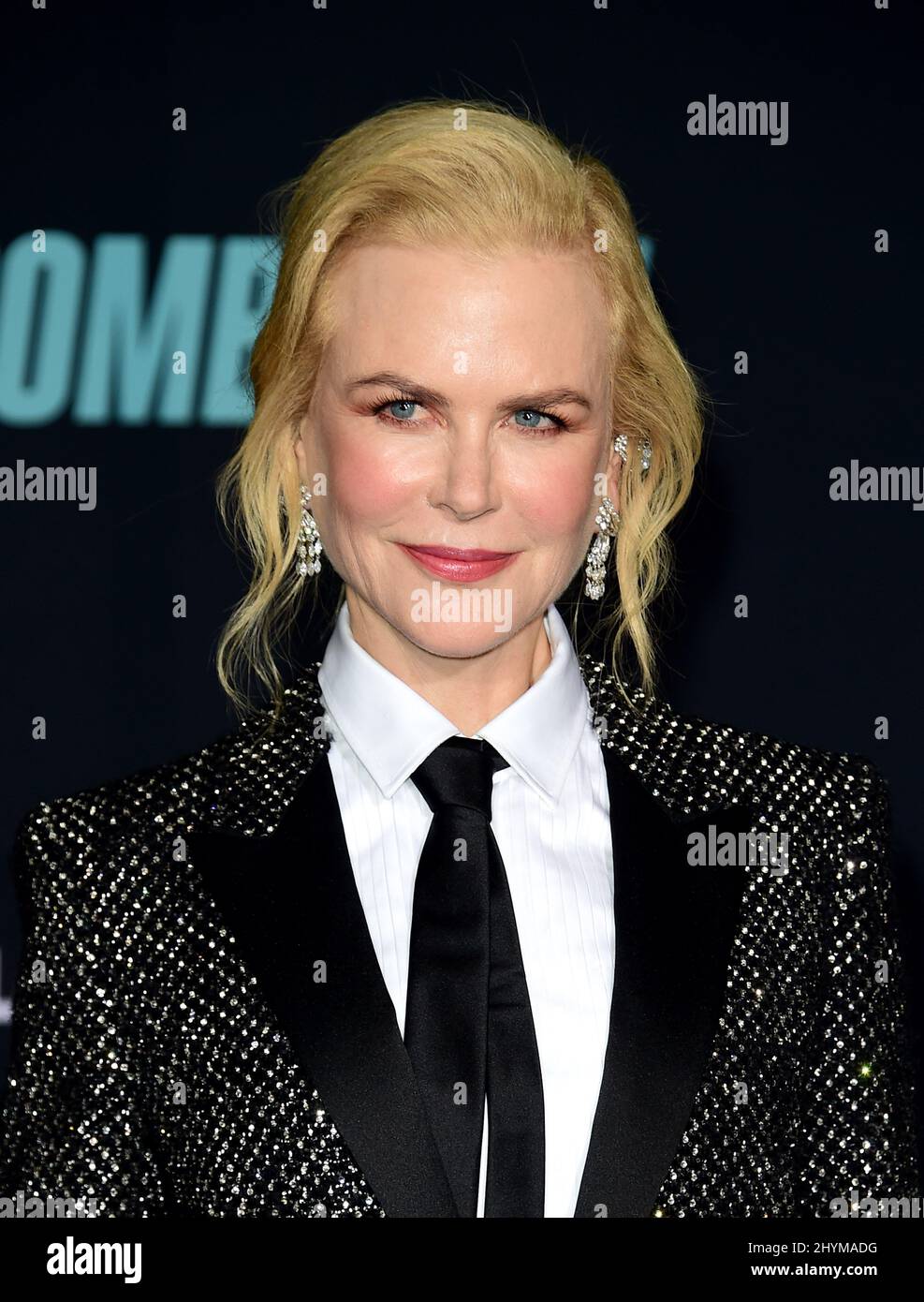 Nicole Kidman lors de la projection spéciale du « bombardement » de Lionsgate, qui a eu lieu au Regency Village Theatre le 10 décembre 2019 à Westwood, Banque D'Images