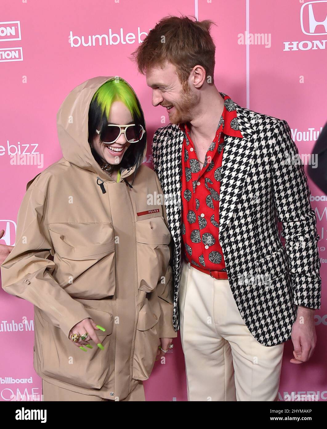 Billie Eilish et Finneas O'Connell assistent à l'événement femmes en musique 2019 de Billboard à Hollywood, Etats-Unis, le jeudi 13 décembre 2019. Banque D'Images