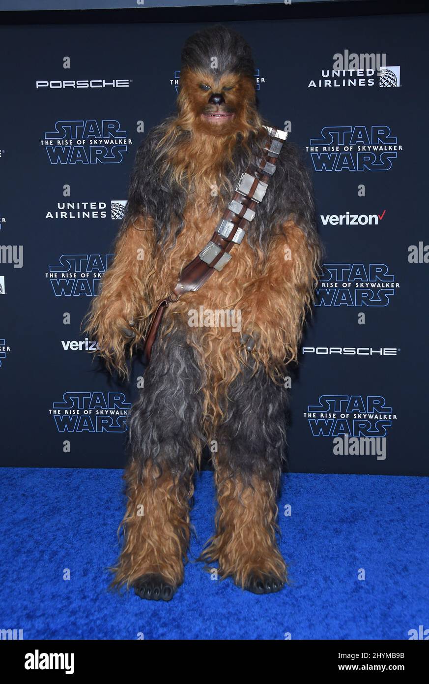 Chewbacca assister à la première mondiale de Star Wars: L'ascension de Skywalker à Los Angeles Banque D'Images