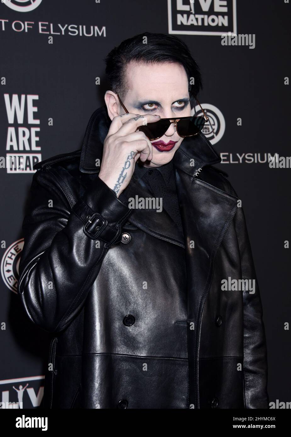 Marilyn Manson à l'Art d'Elysium 13th Black Tie annuelle expérience artistique 'CIEL' tenue au Palladium Banque D'Images