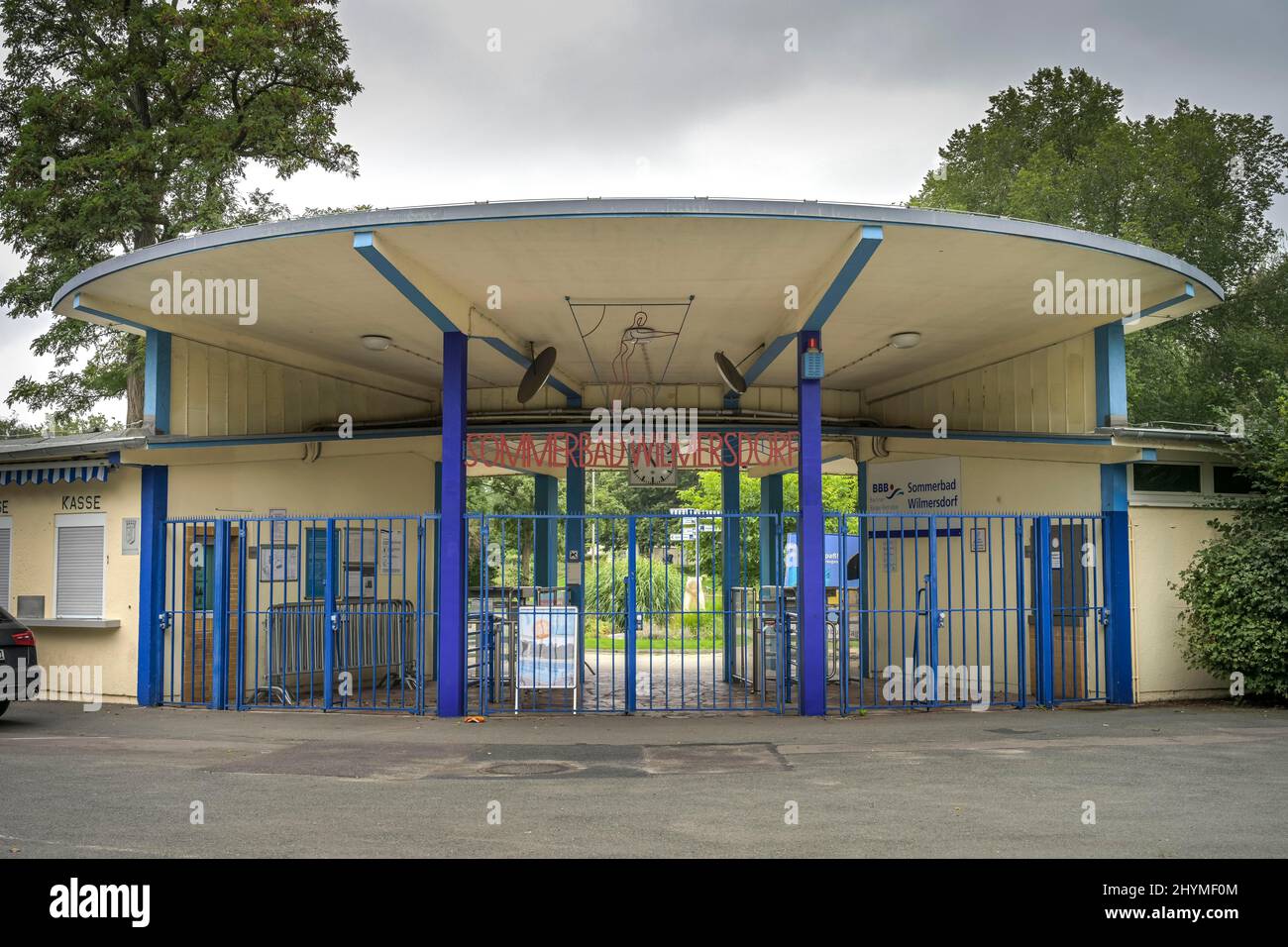 Sommerbad Wilmersdorf, Forckenbeckstrasse, Wilmersdorf, Berlin, Allemagne Banque D'Images