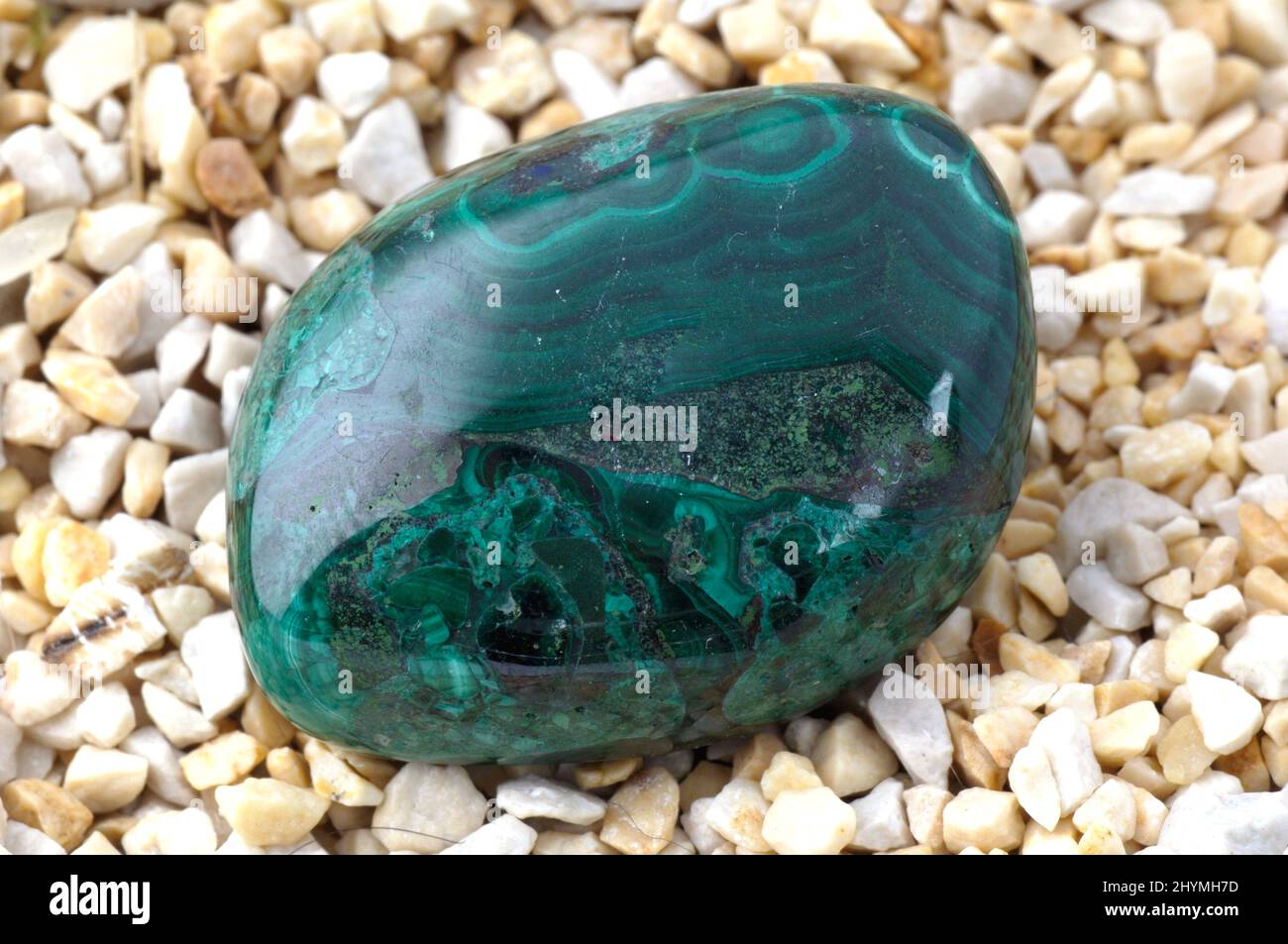 Malachite, carbonate de cuivre Banque D'Images