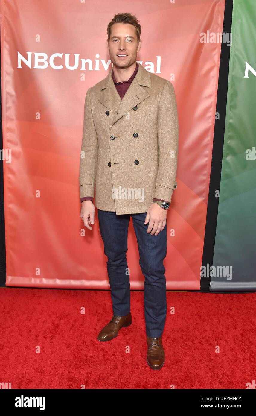 Justin Hartley arrivant au NBCUniversal Winter TCA 2020 à l'hôtel Langham Huntington le 11 janvier 2020 à Pasadena, CA. Banque D'Images