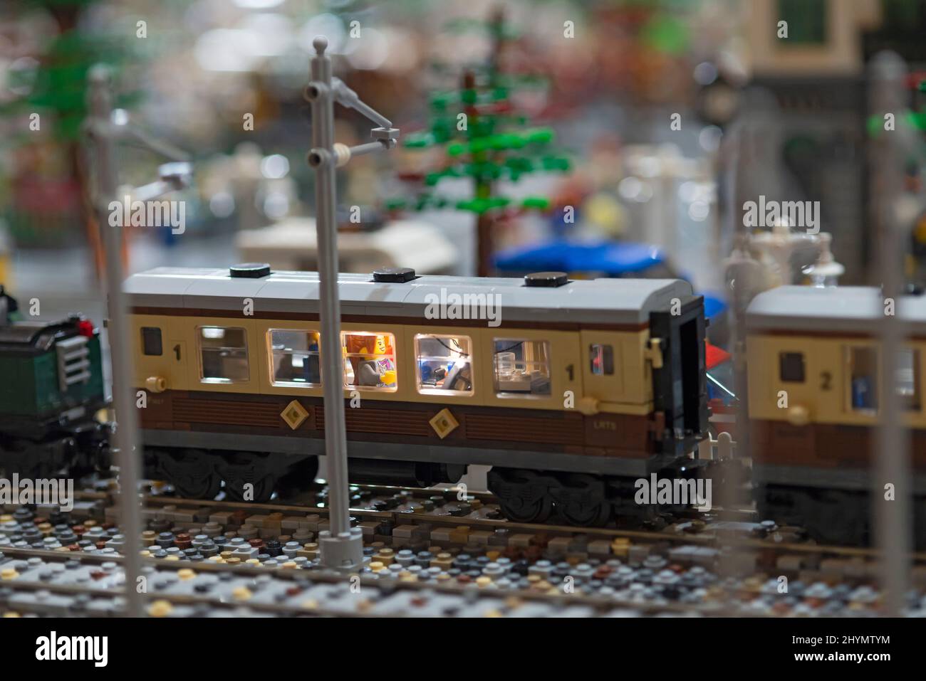 Train Lego Banque D'Images