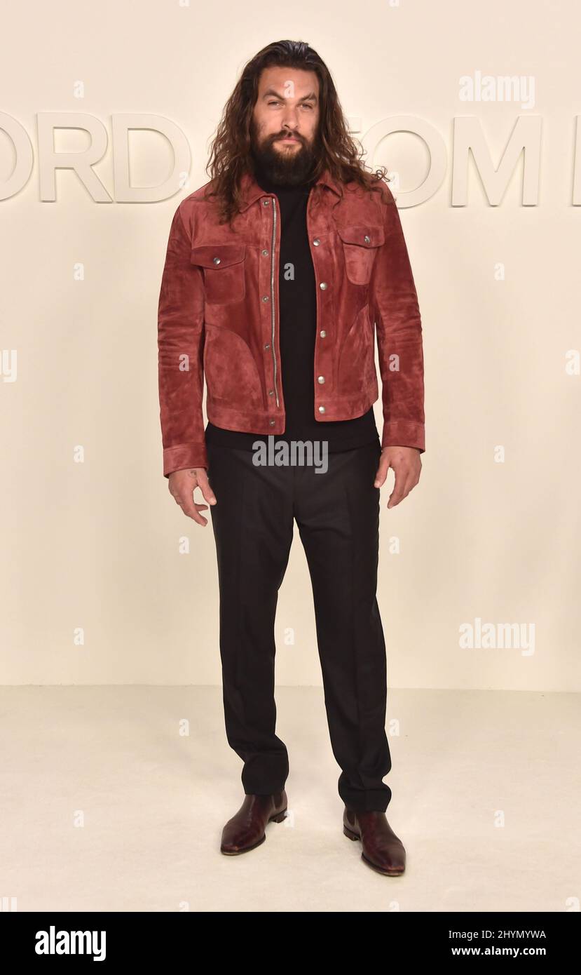 Jason Momoa au spectacle Tom Ford AW20 qui s'est tenu aux studios Milk le 7 février 2020 à Hollywood, en Californie. Banque D'Images