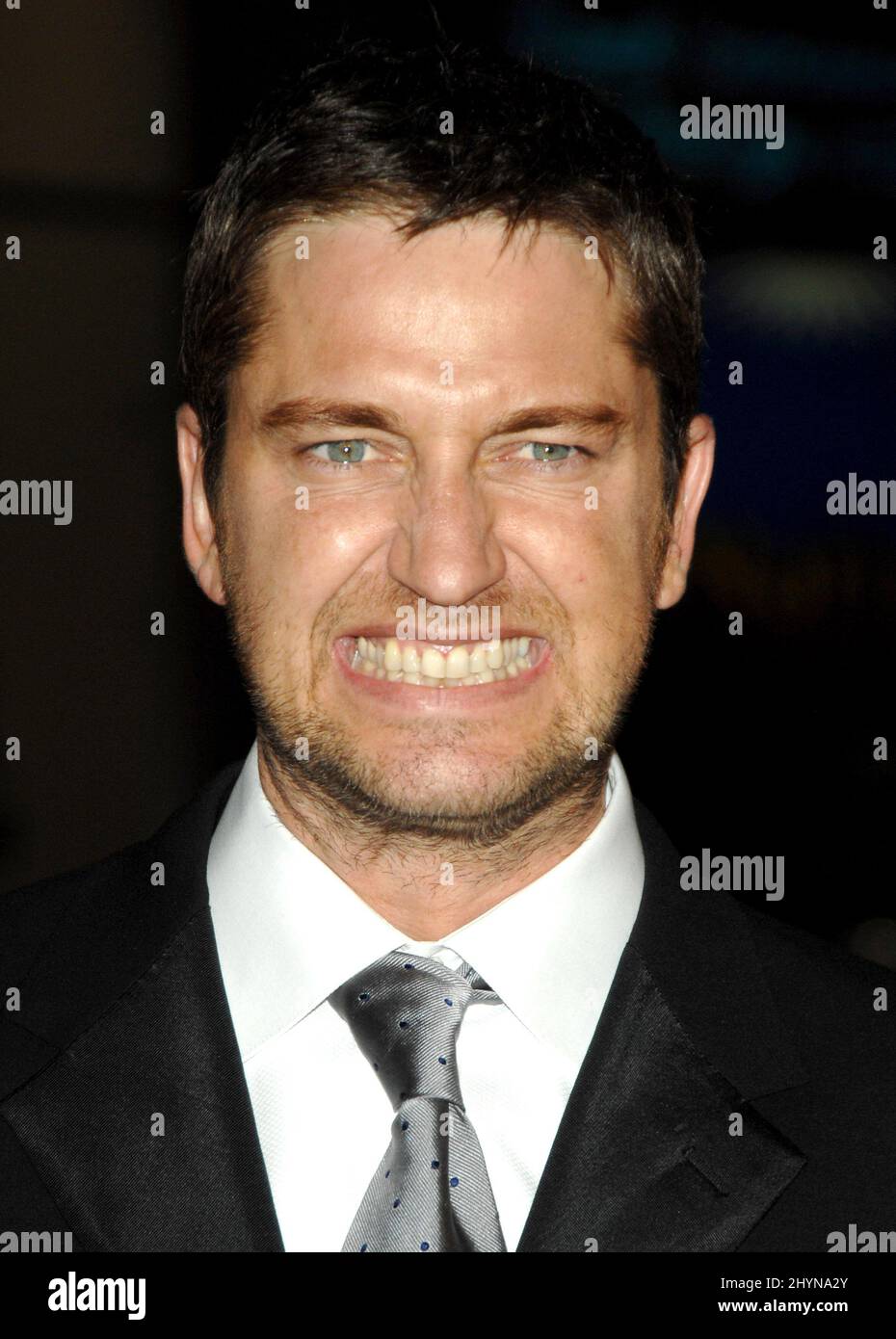 Gerard Butler participe à la première américaine de 300 à Los Angeles. Photo : presse britannique Banque D'Images