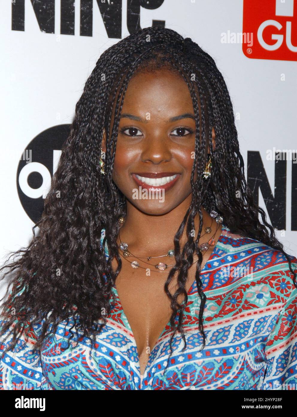 Dana Davis participe à la première fête des neuf à Los Angeles. Photo : presse britannique Banque D'Images