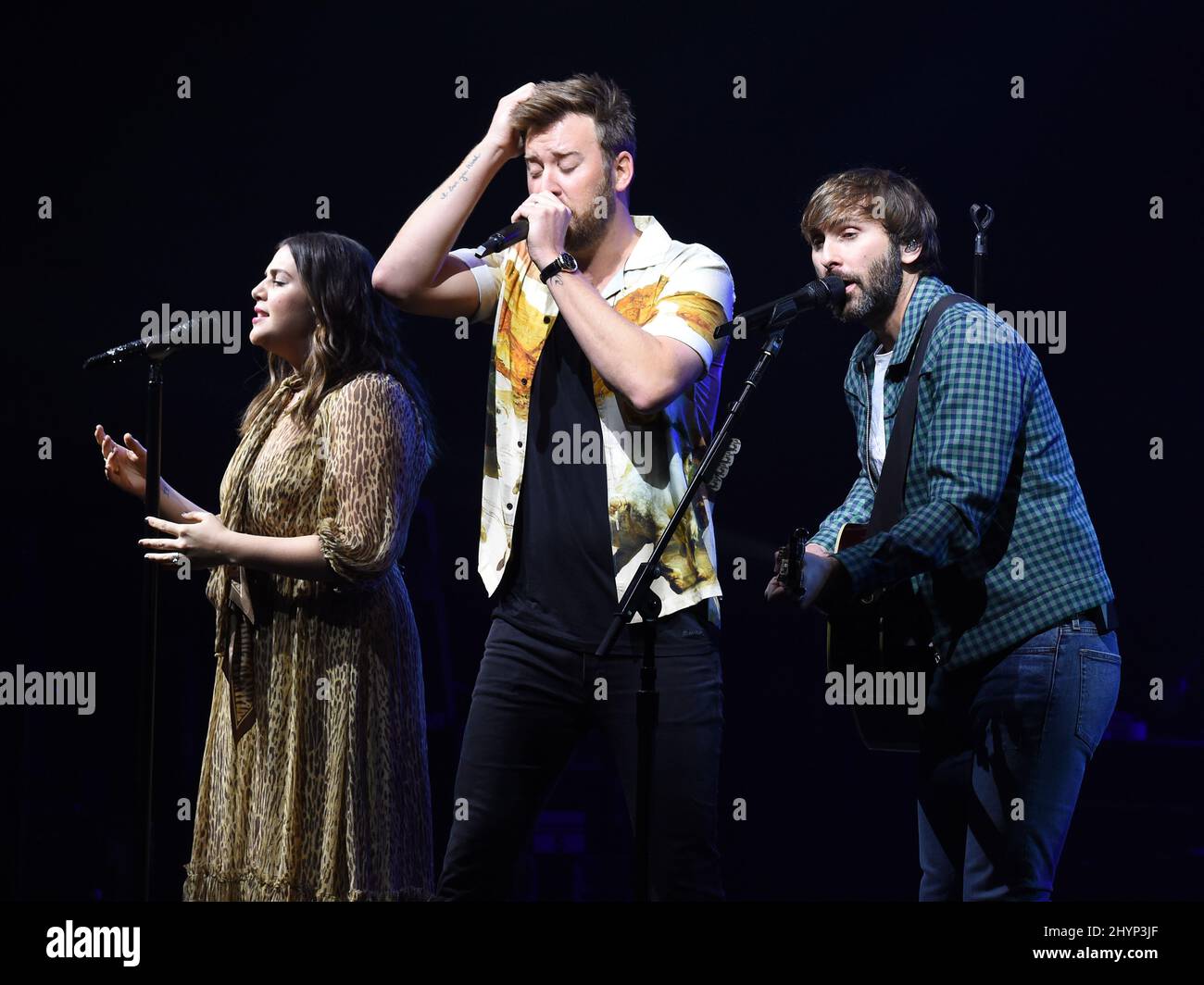 Lady Antebellum, Hilary Scott, Charles Kelley et Dave Haywood ont participé au déjeuner du Big machine Label Group lors du Country radio Seminar 2020 qui s'est tenu à l'Omni Nashville le 20 février 2020 à Nashville, TN. Banque D'Images