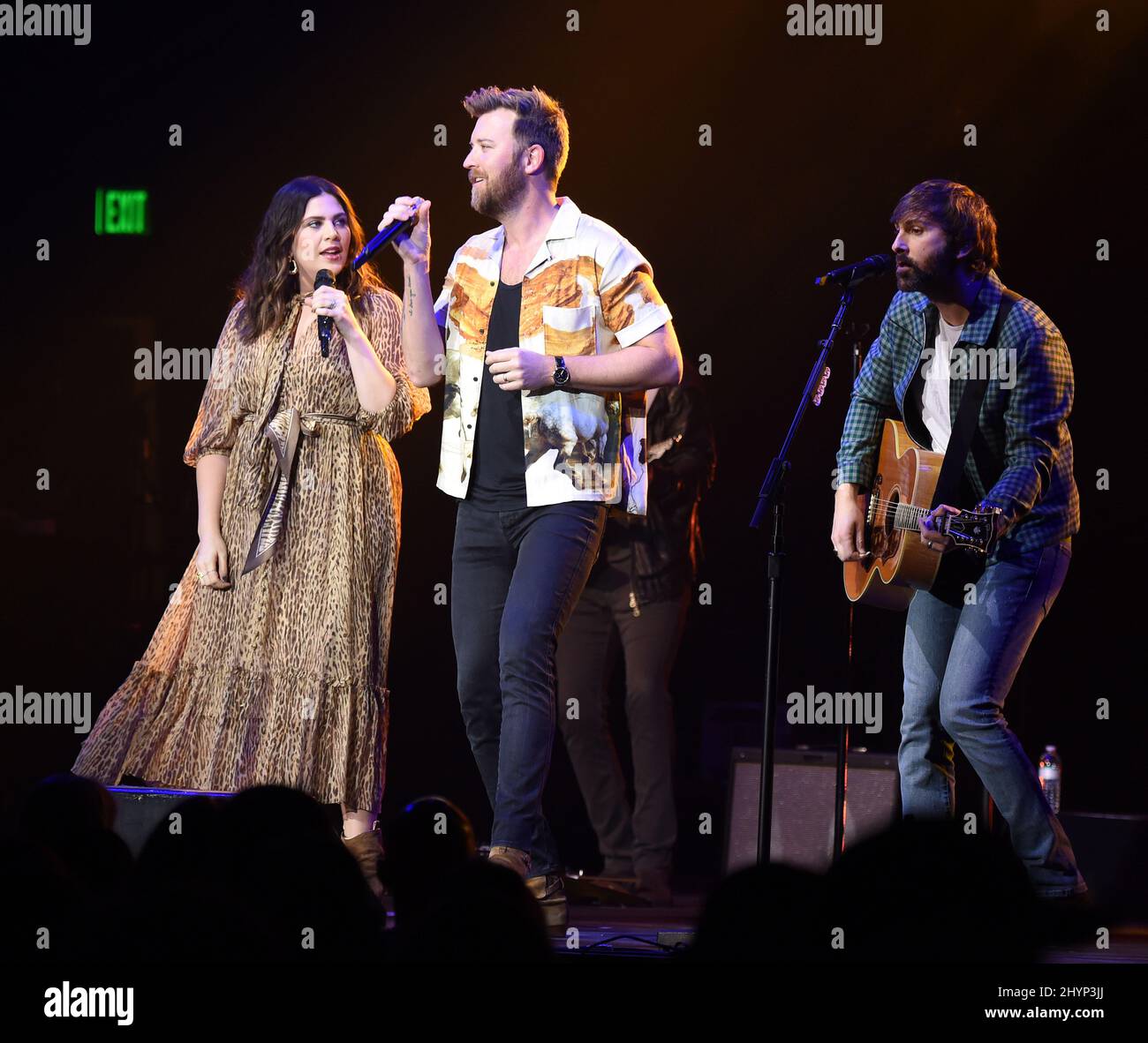 Lady Antebellum, Hilary Scott, Charles Kelley et Dave Haywood ont participé au déjeuner du Big machine Label Group lors du Country radio Seminar 2020 qui s'est tenu à l'Omni Nashville le 20 février 2020 à Nashville, TN. Banque D'Images