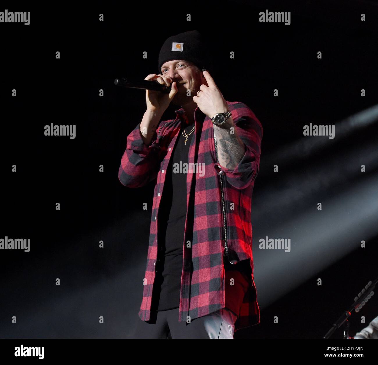Florida Georgia Line, Tyler Hubbard, en scène au déjeuner du Big machine Label Group lors du séminaire radio Country 2020 qui s'est tenu à l'Omni Nashville le 20 février 2020 à Nashville, TN. Banque D'Images
