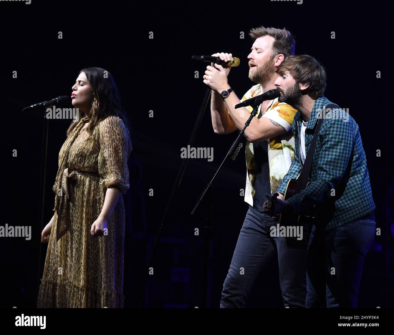 Lady Antebellum, Hilary Scott, Charles Kelley et Dave Haywood ont participé au déjeuner du Big machine Label Group lors du Country radio Seminar 2020 qui s'est tenu à l'Omni Nashville le 20 février 2020 à Nashville, TN. Banque D'Images