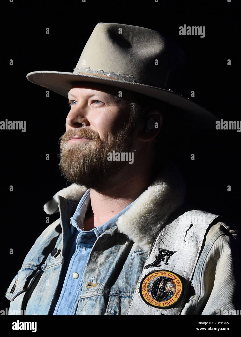 Florida Georgia Line, Brian Kelley, en scène au déjeuner du Big machine Label Group lors du Country radio Seminar 2020 qui s'est tenu à l'Omni Nashville le 20 février 2020 à Nashville, TN. Banque D'Images