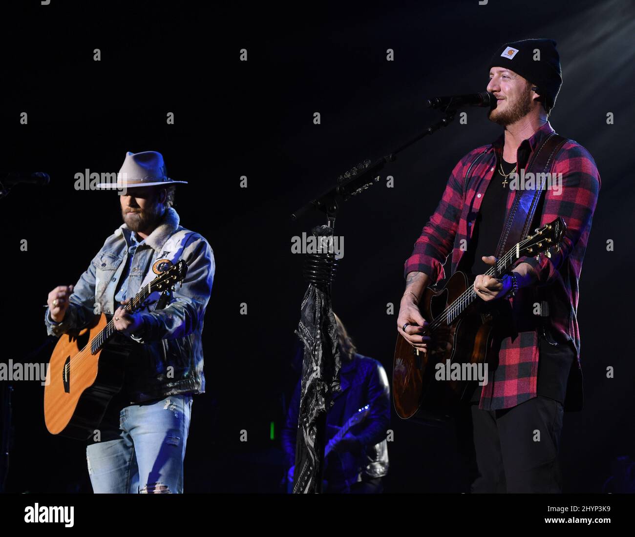 Florida Georgia Line, Brian Kelley et Tyler Hubbard sont en scène au déjeuner du Big machine Label Group lors du Country radio Seminar 2020 qui s'est tenu à l'Omni Nashville le 20 février 2020 à Nashville, TN. Banque D'Images