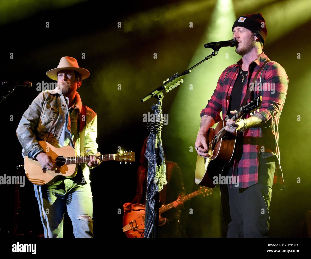 Florida Georgia Line, Brian Kelley et Tyler Hubbard sont en scène au déjeuner du Big machine Label Group lors du Country radio Seminar 2020 qui s'est tenu à l'Omni Nashville le 20 février 2020 à Nashville, TN. Banque D'Images
