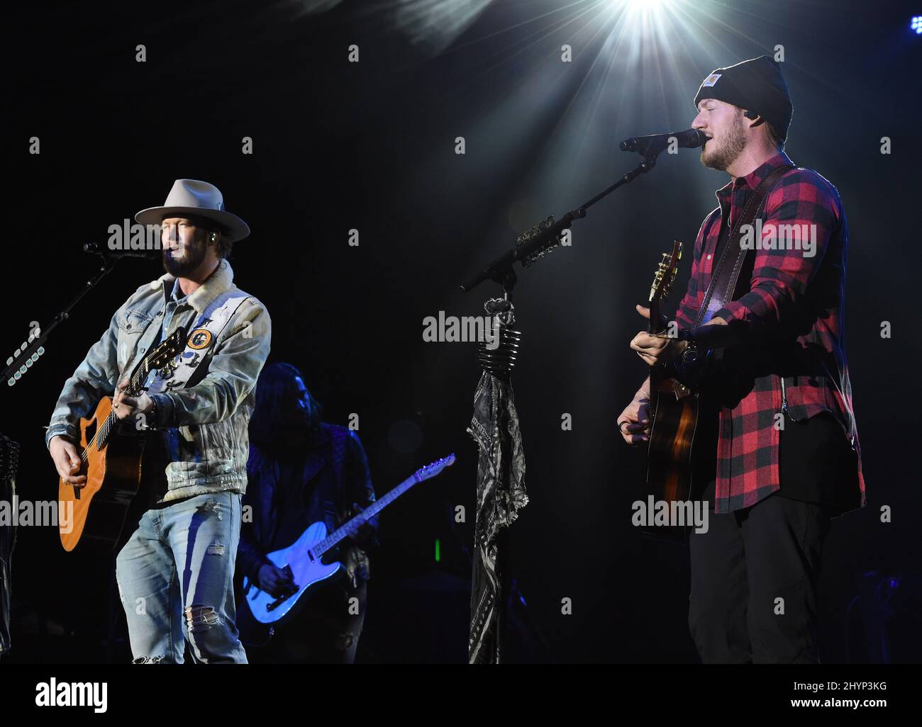 Florida Georgia Line, Brian Kelley et Tyler Hubbard sont en scène au déjeuner du Big machine Label Group lors du Country radio Seminar 2020 qui s'est tenu à l'Omni Nashville le 20 février 2020 à Nashville, TN. Banque D'Images