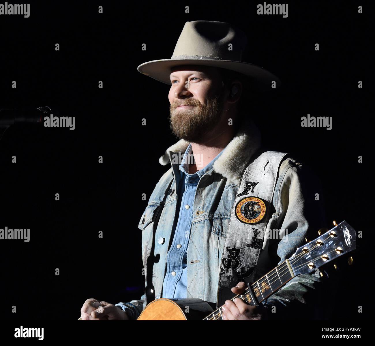 Florida Georgia Line, Brian Kelley, en scène au déjeuner du Big machine Label Group lors du Country radio Seminar 2020 qui s'est tenu à l'Omni Nashville le 20 février 2020 à Nashville, TN. Banque D'Images