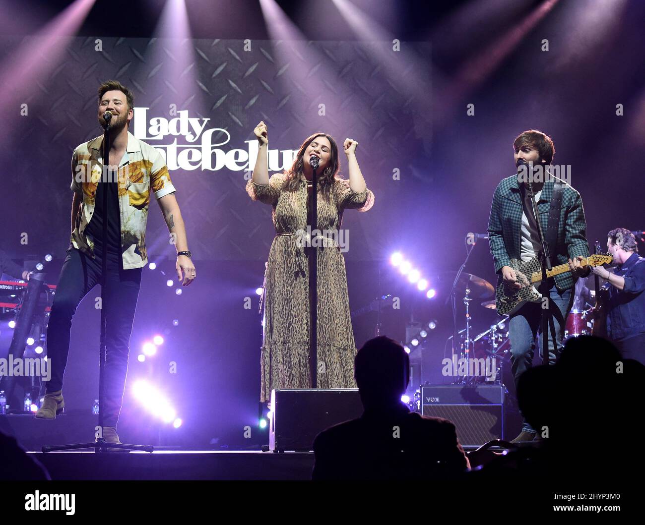 Lady Antebellum, Hilary Scott, Charles Kelley et Dave Haywood ont participé au déjeuner du Big machine Label Group lors du Country radio Seminar 2020 qui s'est tenu à l'Omni Nashville le 20 février 2020 à Nashville, TN. Banque D'Images