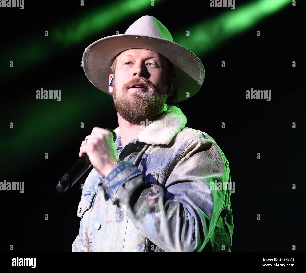 Florida Georgia Line, Brian Kelley, en scène au déjeuner du Big machine Label Group lors du Country radio Seminar 2020 qui s'est tenu à l'Omni Nashville le 20 février 2020 à Nashville, TN. Banque D'Images