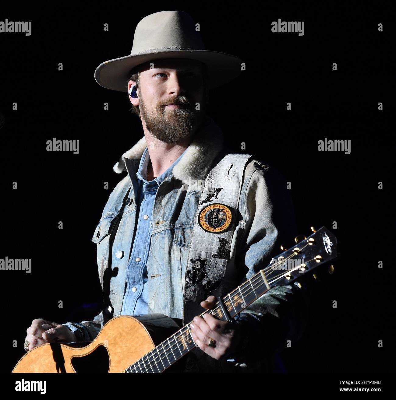 Florida Georgia Line, Brian Kelley, en scène au déjeuner du Big machine Label Group lors du Country radio Seminar 2020 qui s'est tenu à l'Omni Nashville le 20 février 2020 à Nashville, TN. Banque D'Images