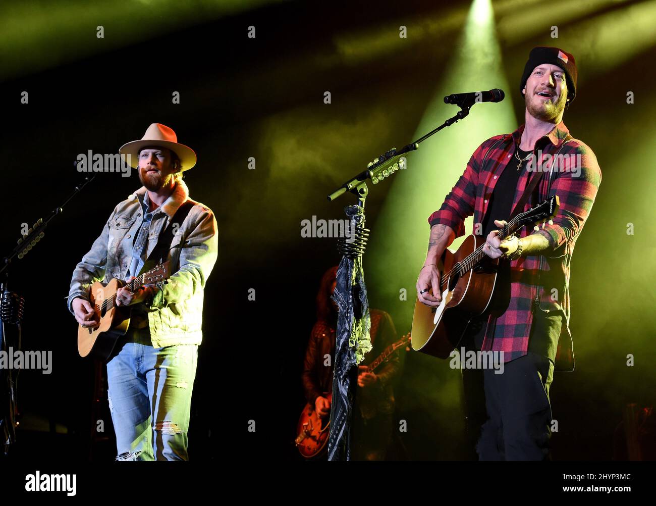 Florida Georgia Line, Brian Kelley et Tyler Hubbard sont en scène au déjeuner du Big machine Label Group lors du Country radio Seminar 2020 qui s'est tenu à l'Omni Nashville le 20 février 2020 à Nashville, TN. Banque D'Images