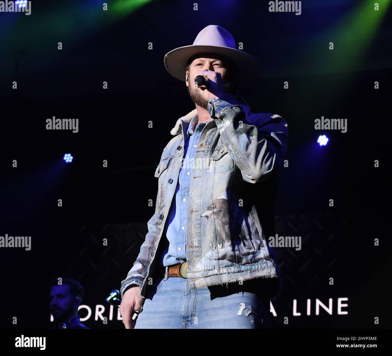 Florida Georgia Line, Brian Kelley, en scène au déjeuner du Big machine Label Group lors du Country radio Seminar 2020 qui s'est tenu à l'Omni Nashville le 20 février 2020 à Nashville, TN. Banque D'Images
