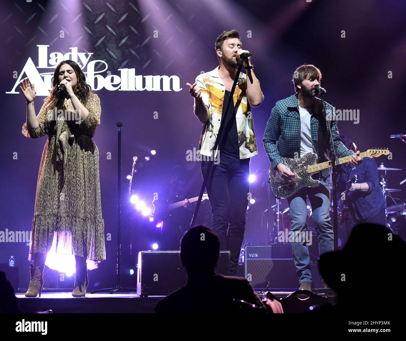 Lady Antebellum, Hilary Scott, Charles Kelley et Dave Haywood ont participé au déjeuner du Big machine Label Group lors du Country radio Seminar 2020 qui s'est tenu à l'Omni Nashville le 20 février 2020 à Nashville, TN. Banque D'Images