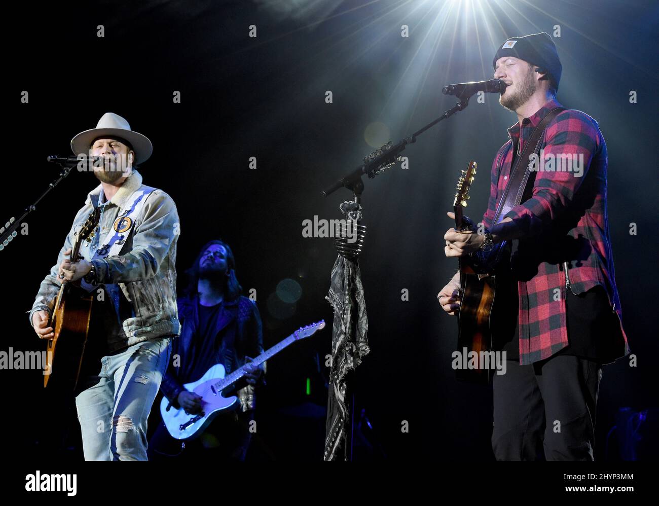 Florida Georgia Line, Brian Kelley et Tyler Hubbard sont en scène au déjeuner du Big machine Label Group lors du Country radio Seminar 2020 qui s'est tenu à l'Omni Nashville le 20 février 2020 à Nashville, TN. Banque D'Images