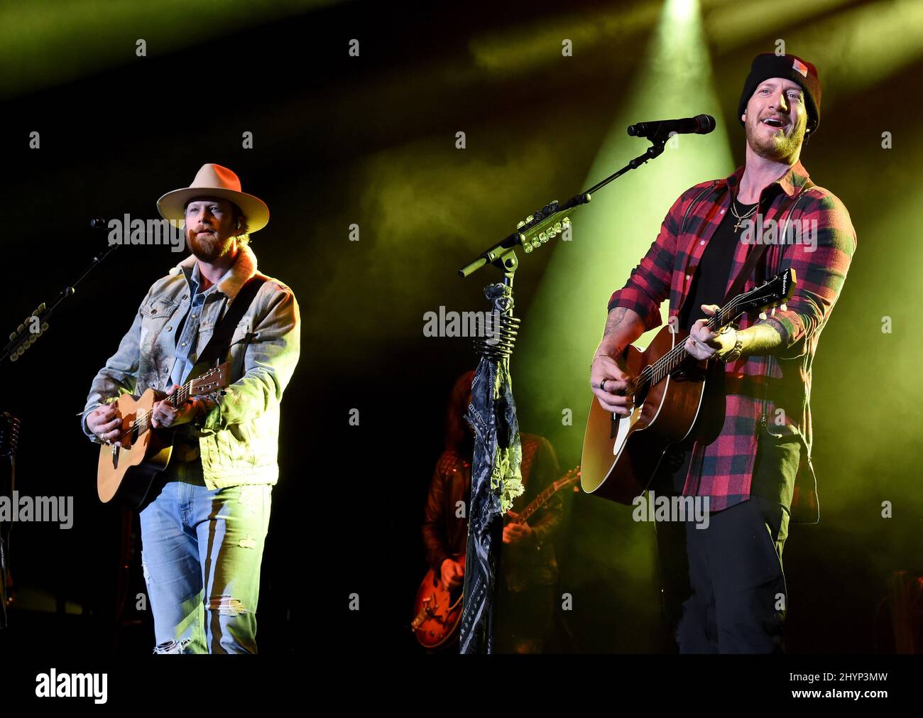 Florida Georgia Line, Brian Kelley et Tyler Hubbard sont en scène au déjeuner du Big machine Label Group lors du Country radio Seminar 2020 qui s'est tenu à l'Omni Nashville le 20 février 2020 à Nashville, TN. Banque D'Images