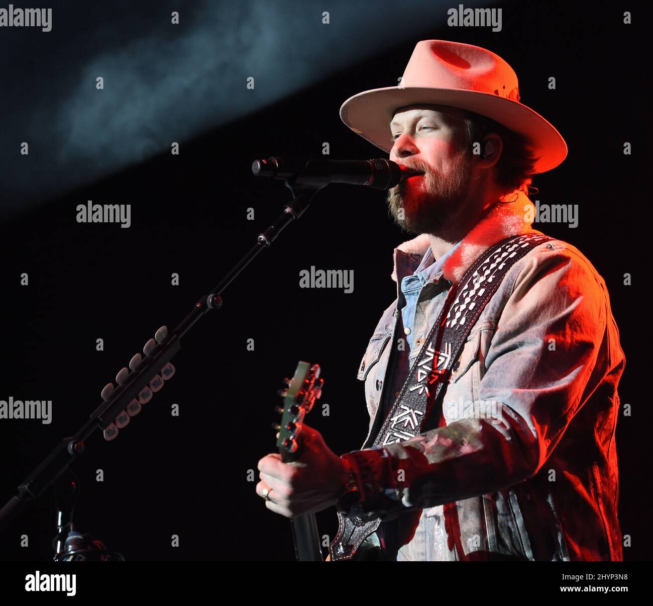 Florida Georgia Line, Brian Kelley, en scène au déjeuner du Big machine Label Group lors du Country radio Seminar 2020 qui s'est tenu à l'Omni Nashville le 20 février 2020 à Nashville, TN. Banque D'Images