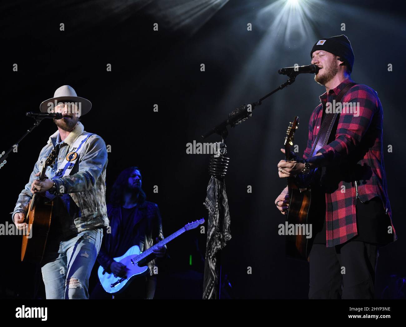 Florida Georgia Line, Brian Kelley et Tyler Hubbard sont en scène au déjeuner du Big machine Label Group lors du Country radio Seminar 2020 qui s'est tenu à l'Omni Nashville le 20 février 2020 à Nashville, TN. Banque D'Images