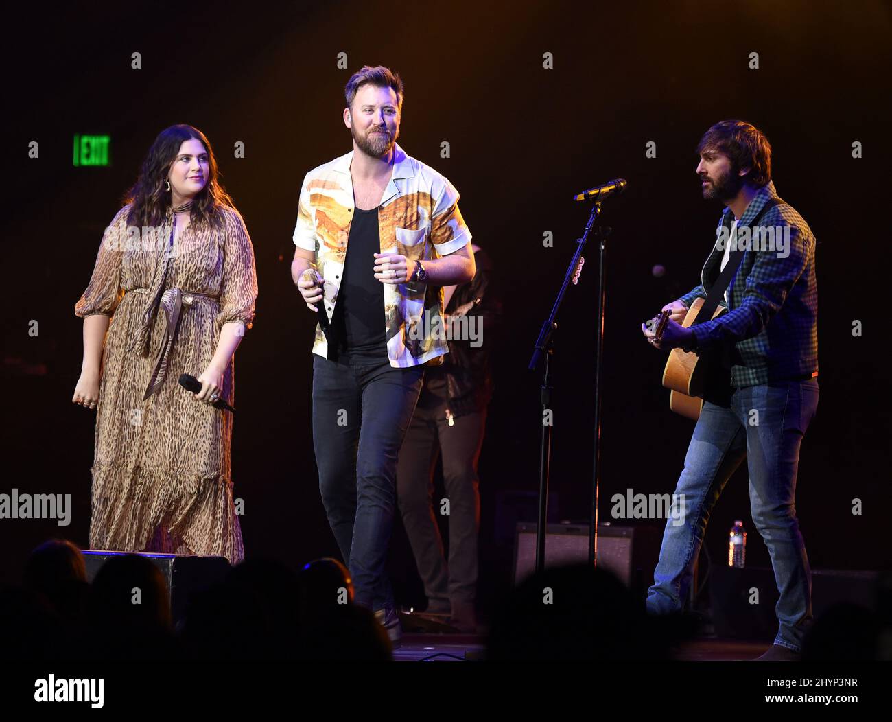 Lady Antebellum, Hilary Scott, Charles Kelley et Dave Haywood ont participé au déjeuner du Big machine Label Group lors du Country radio Seminar 2020 qui s'est tenu à l'Omni Nashville le 20 février 2020 à Nashville, TN. Banque D'Images