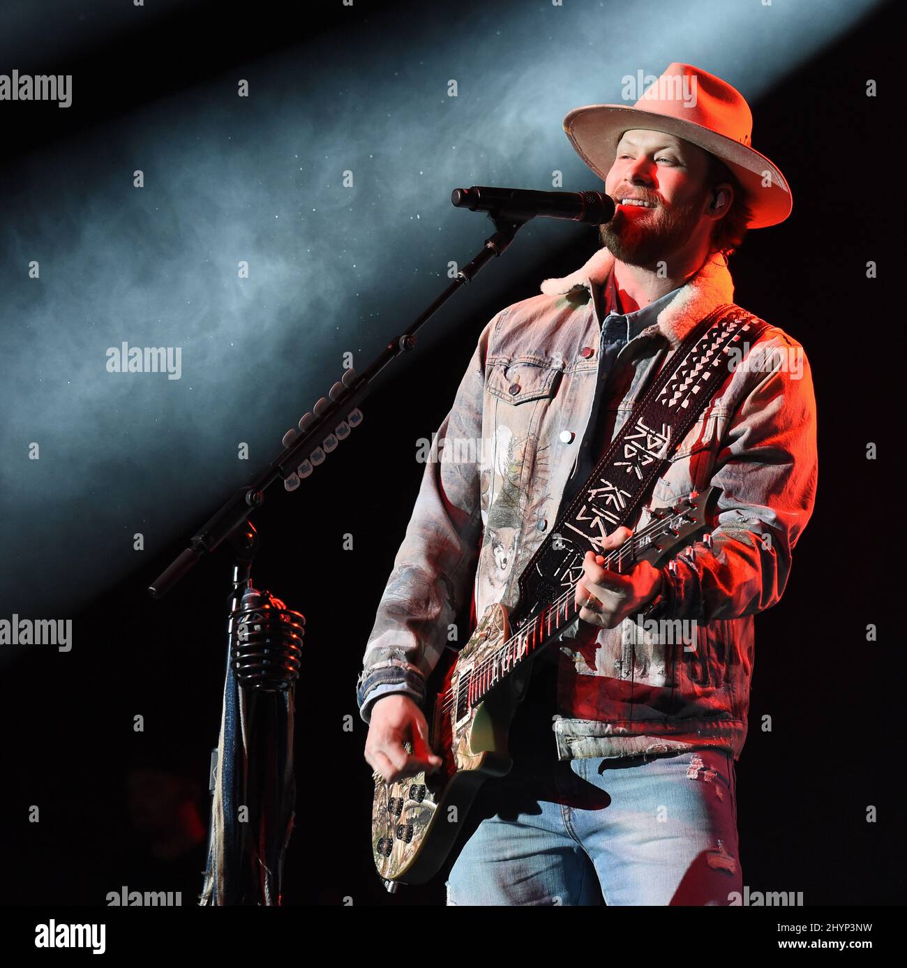 Florida Georgia Line, Brian Kelley, en scène au déjeuner du Big machine Label Group lors du Country radio Seminar 2020 qui s'est tenu à l'Omni Nashville le 20 février 2020 à Nashville, TN. Banque D'Images