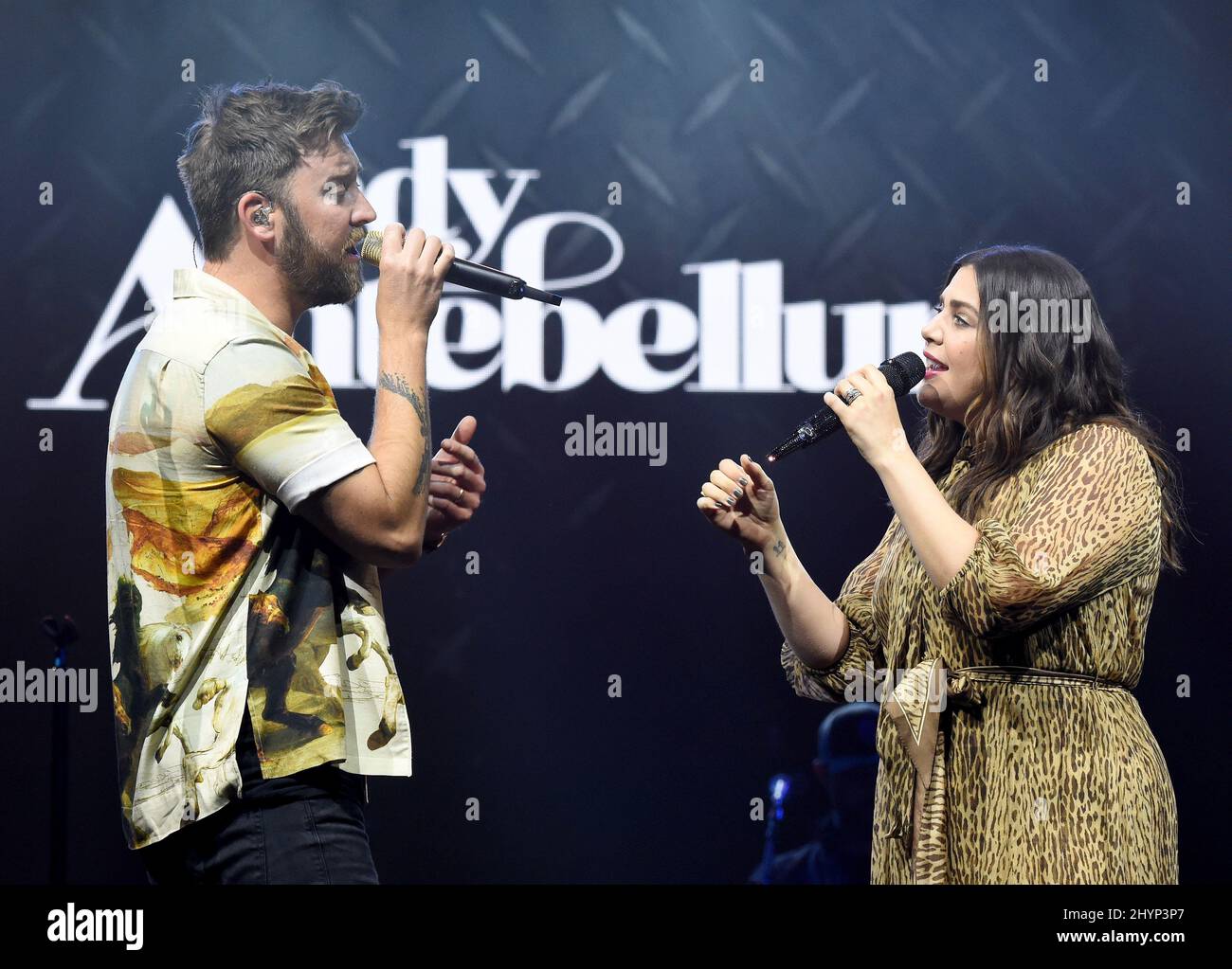 Lady Antebellum, Charles Kelley et Hilary Scott ont participé au déjeuner du Big machine Label Group lors du Country radio Seminar 2020 qui s'est tenu à l'Omni Nashville le 20 février 2020 à Nashville, TN. Banque D'Images