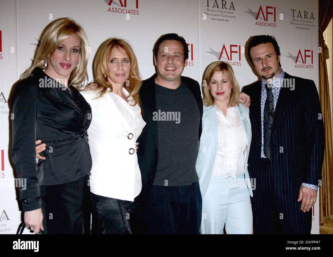 6th Prix annuels « Platinum Circle » en hommage à la famille Arquette, au Regent Beverly Wilshire Hotel. Alexis Arquette, Rosanna Arquette, Richmond Arquette, Patricia Arquette et David Arquette sont présents. Photo : presse britannique Banque D'Images