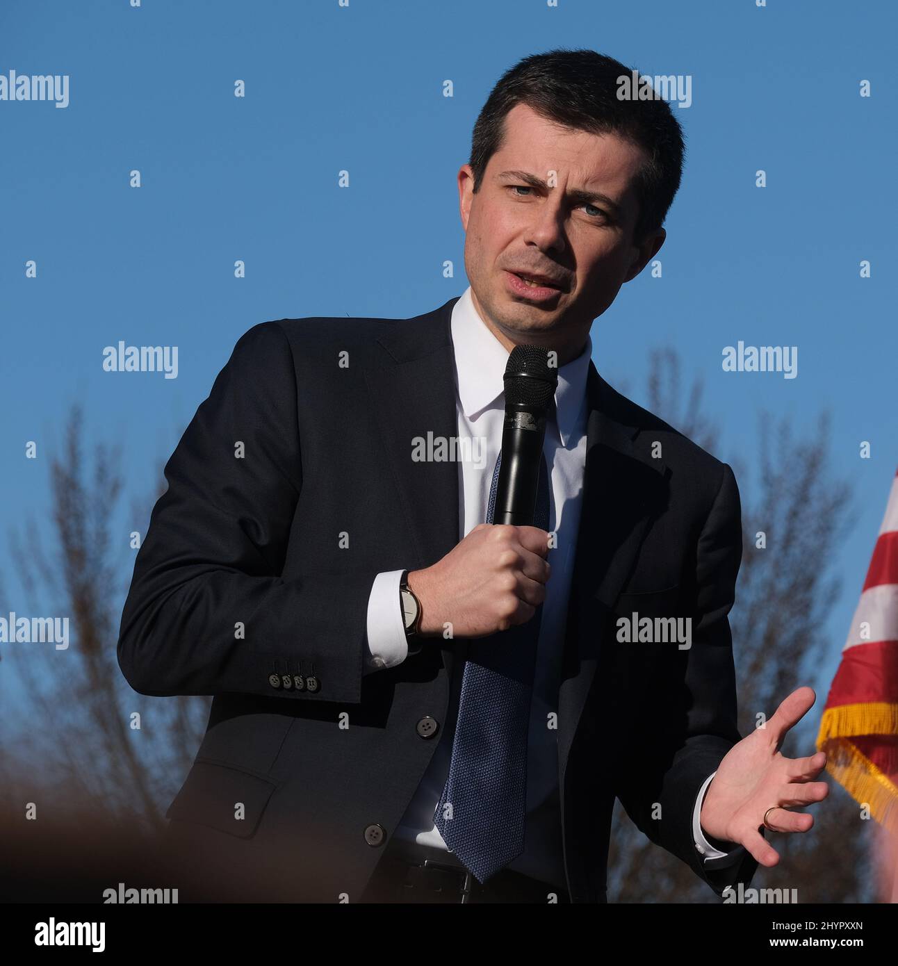 Pete Buttigieg, candidate démocrate à la présidence, fait campagne à Nashville, TN Banque D'Images