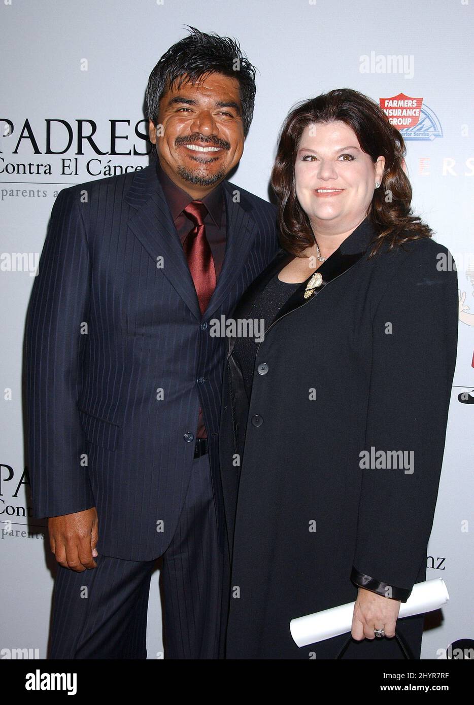 George Lopez et sa femme Ann à Padres Contra El cancer 7th gala annuel « El Sueno de Esperanza » organisé au Lot, West Hollywood. Banque D'Images