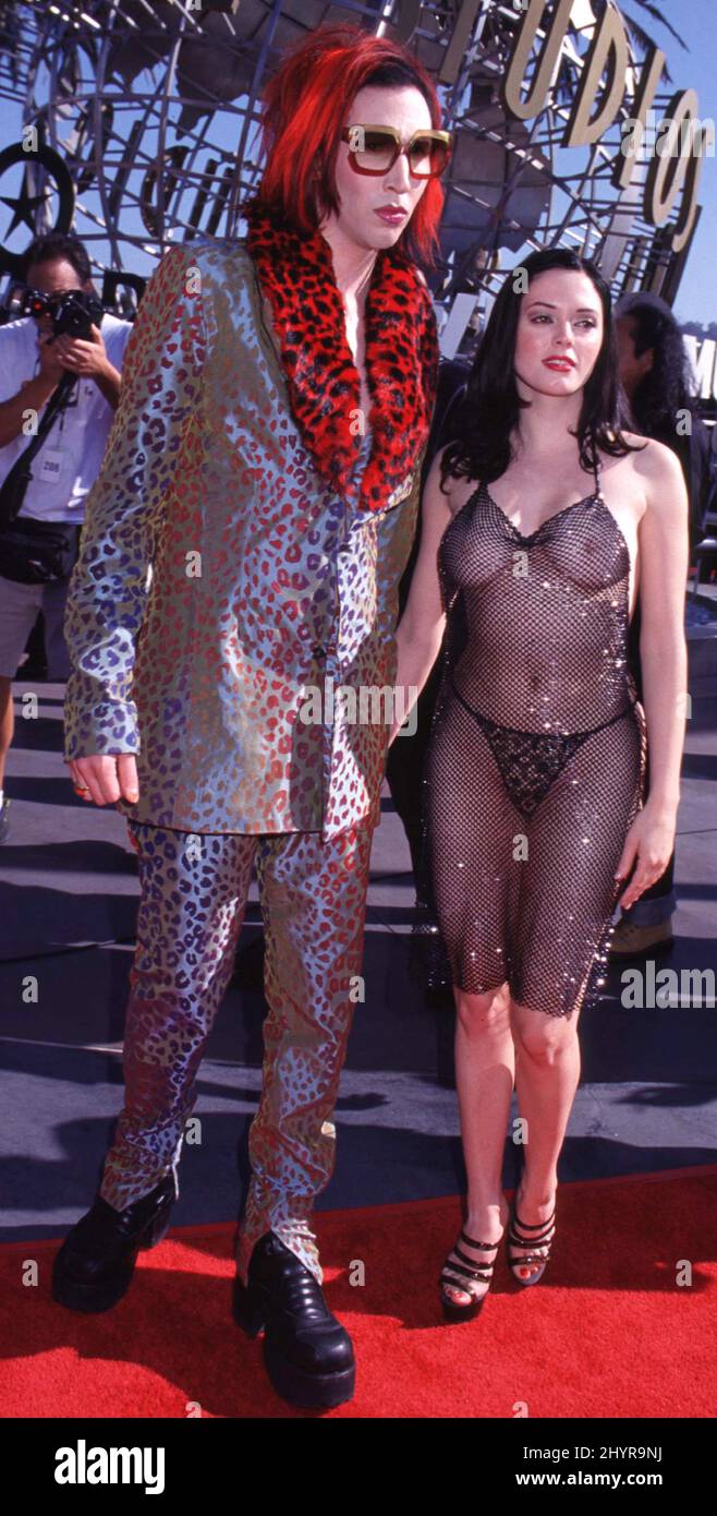 Marilyn manson and rose mcgowan Banque de photographies et d’images à