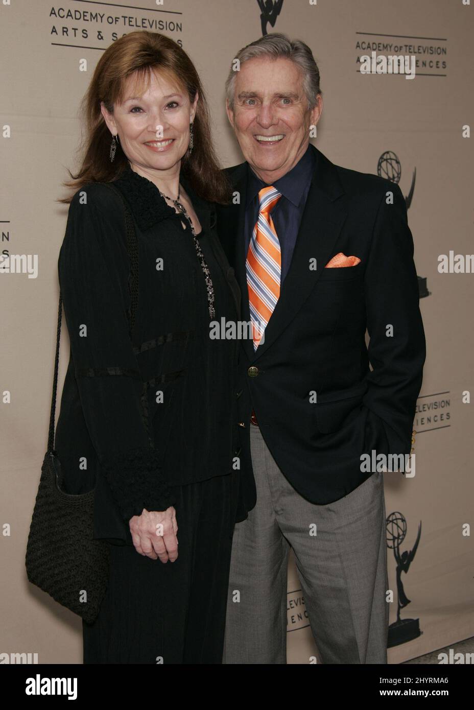 Pat Harrington et sa femme Marge assistent à « A Mother's Day Salute to TV Moms » présenté par l'Academy of Television Arts & Sciences, North Hollywood. Banque D'Images