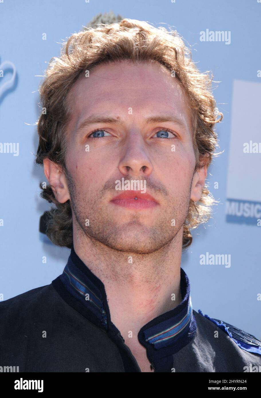 Chris Martin de Coldplay arrive aux MTV Movie Awards 2008, Universal Studios, Los Angeles. Banque D'Images