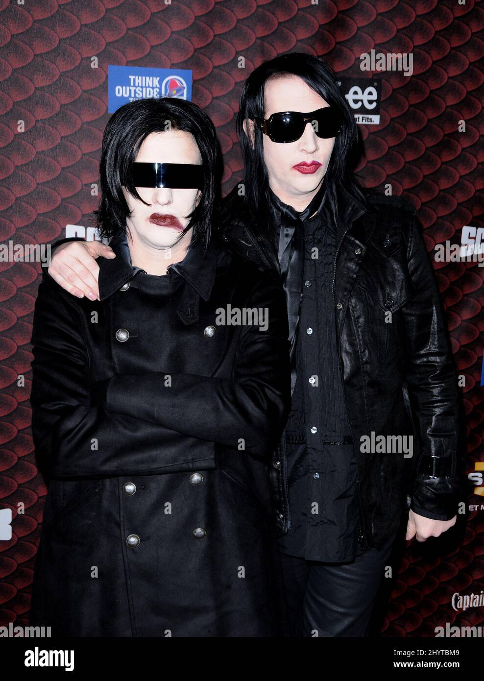 Marilyn Manson et Twiggy Ramirez à Spike TV's Scream 2008 Awards, au Greek Theatre de Los Angeles Banque D'Images