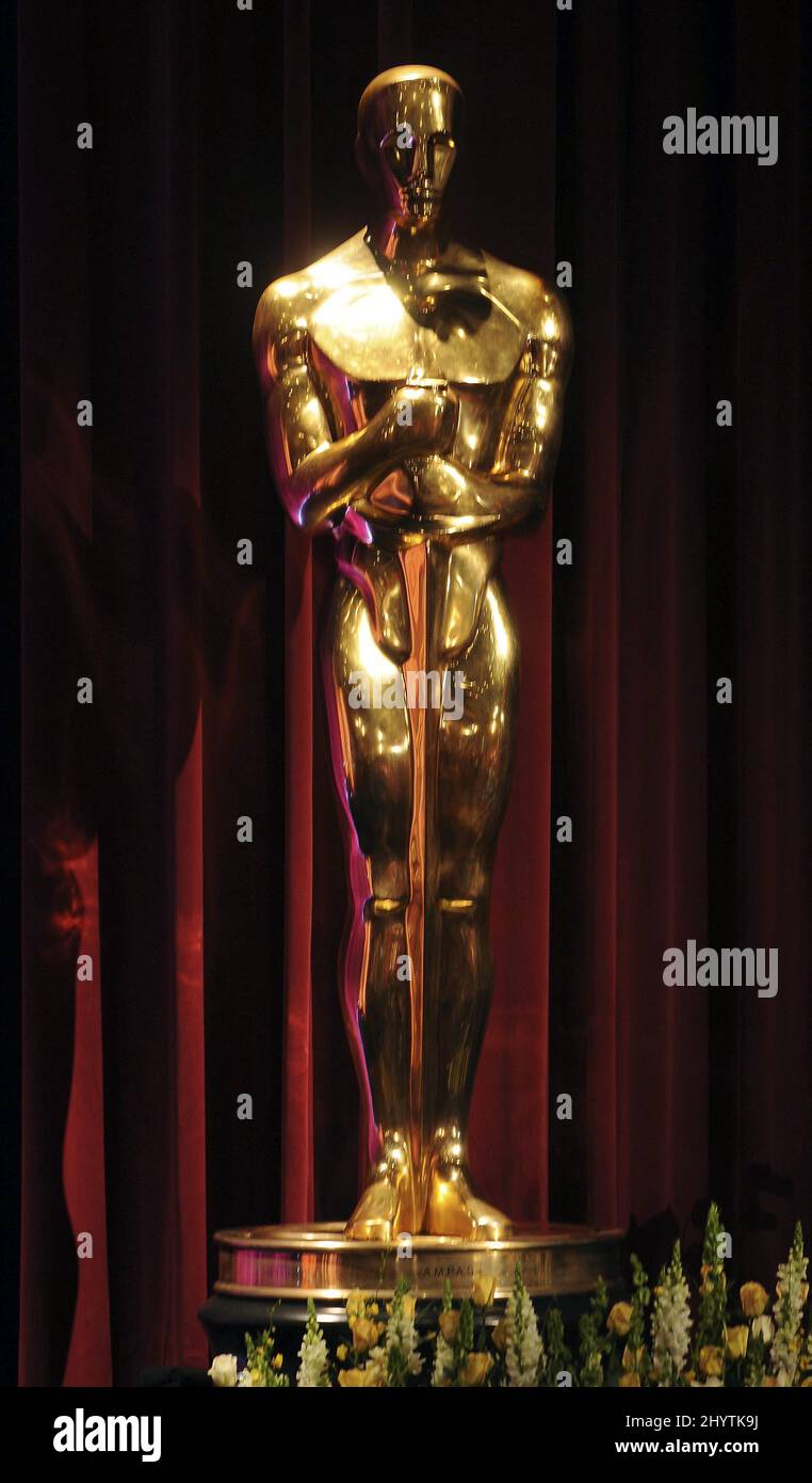 Statuette Oscar. L'annonce des nominations pour les prix annuels de l'Académie 81st a eu lieu au théâtre de l'Académie, à Los Angeles. Banque D'Images