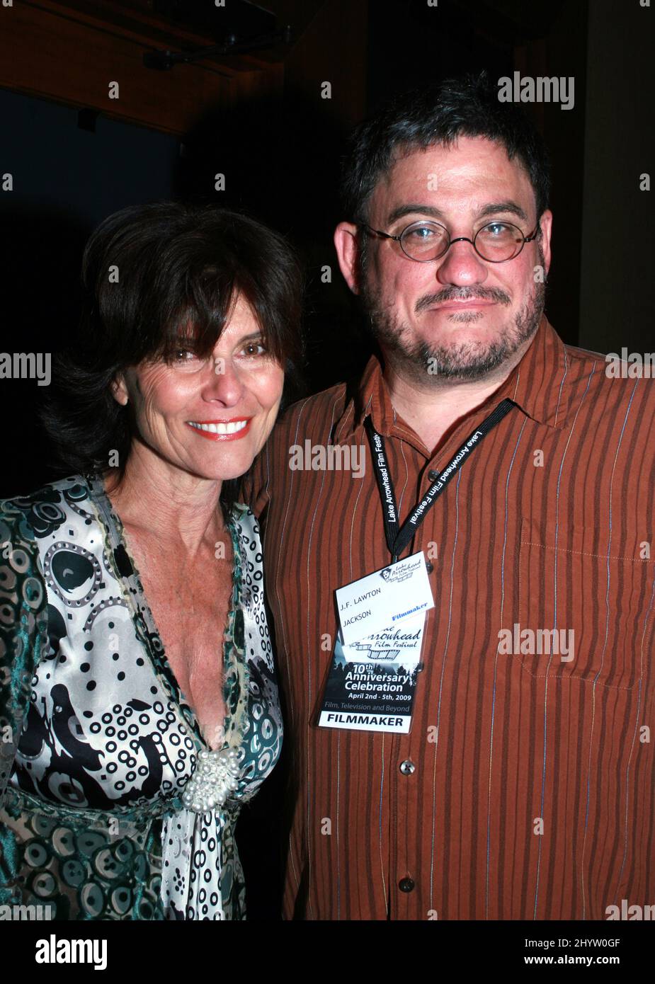 Adrienne Barbeau et J.F. Lawton lors de la célébration du 10th anniversaire du festival du film Lake Arrowhead qui a eu lieu au Lake Arrowhead Resort. Banque D'Images