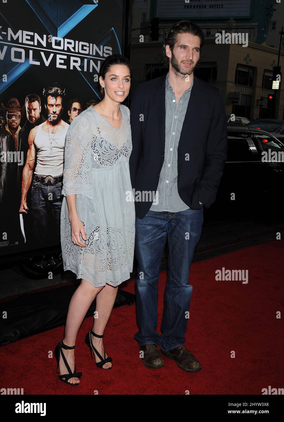 David Benioff et Amanda Peet lors de la projection 'XMen Origins