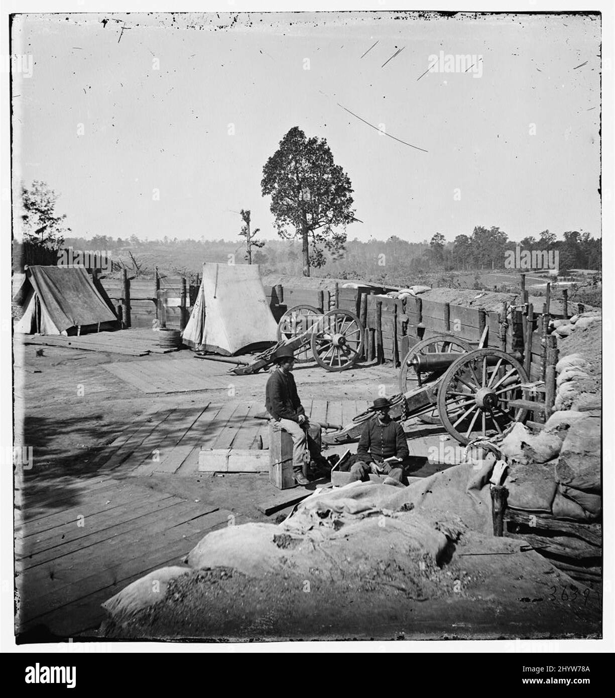 Photo d'époque de la Guerre de Sécession 1860s Banque D'Images