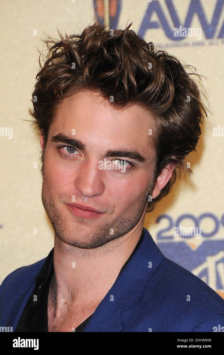 Robert Pattinson au MTV Movie Awards 2009, qui a eu lieu à l'amphithéâtre Gibson Banque D'Images