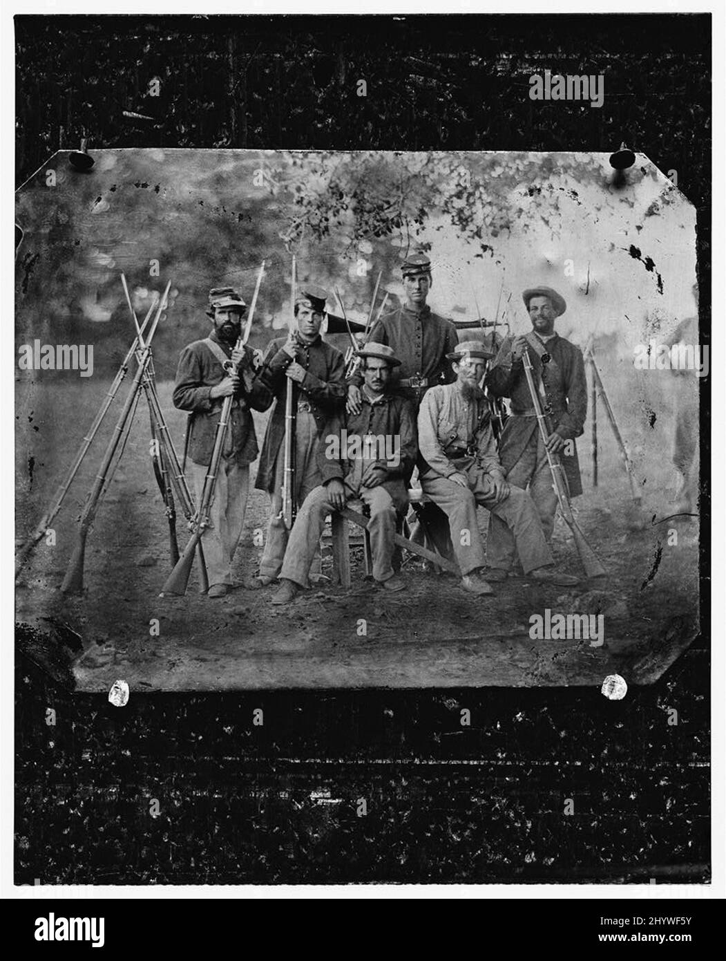 Photo d'époque de la Guerre de Sécession 1860s Banque D'Images