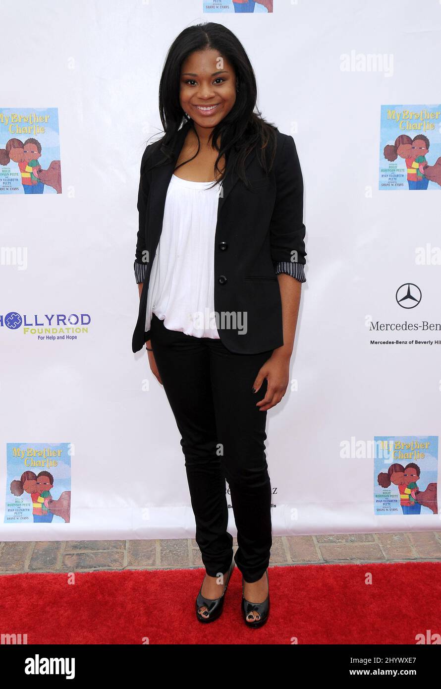 Taylor Parks au premier festival annuel de la famille « My Brother Charlie Family Festival », qui a lieu aux Culver Studios, en Californie. Banque D'Images