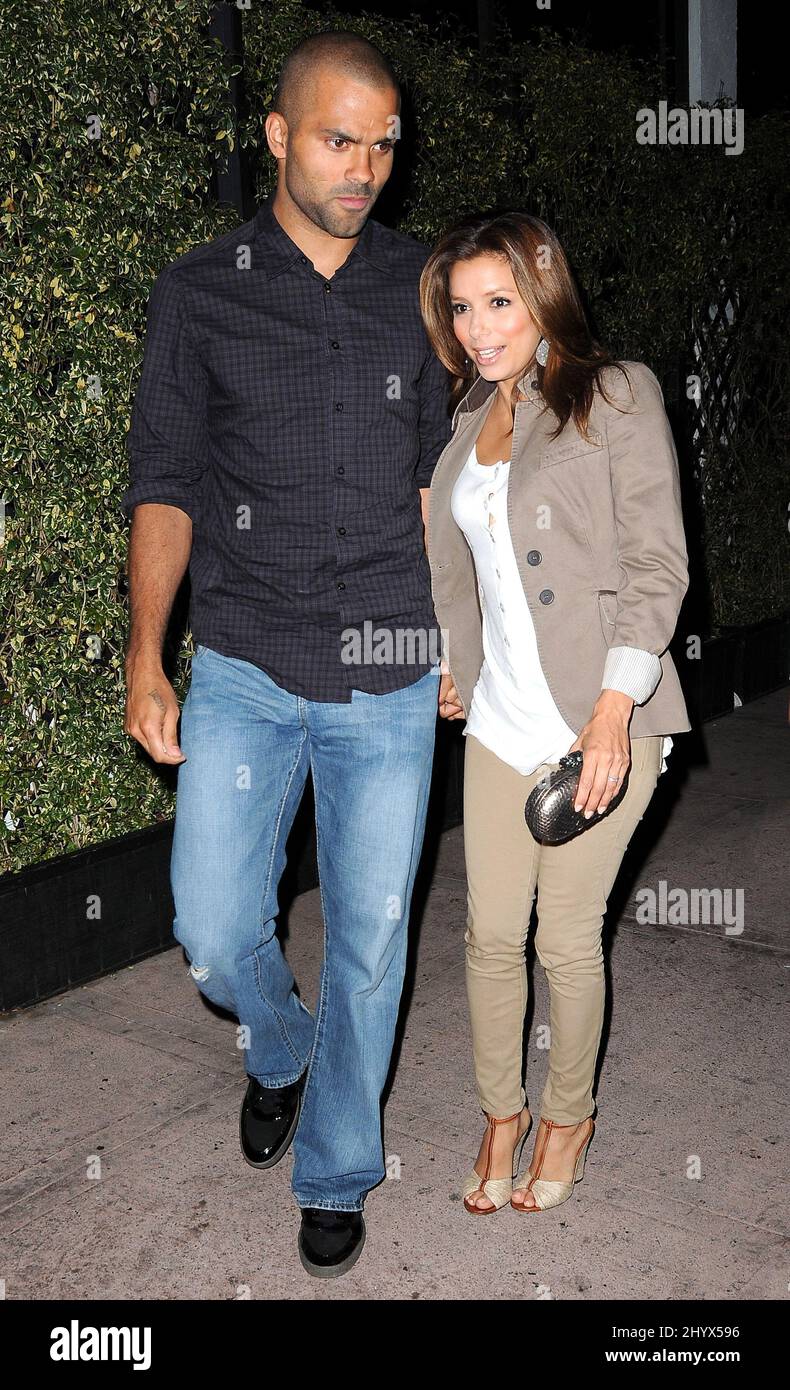 Tony Parker et sa femme Eva Longoria Parker sont vus à Hollywood, en  Californie Photo Stock - Alamy