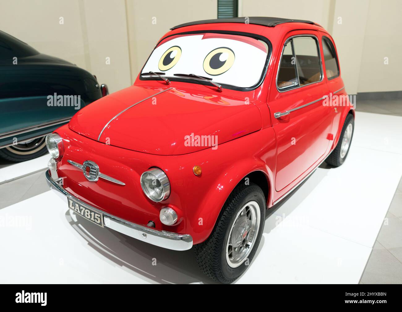 Une Fiat 500 classique au Musée de l'automobile de Franschhoek en Afrique du Sud Banque D'Images
