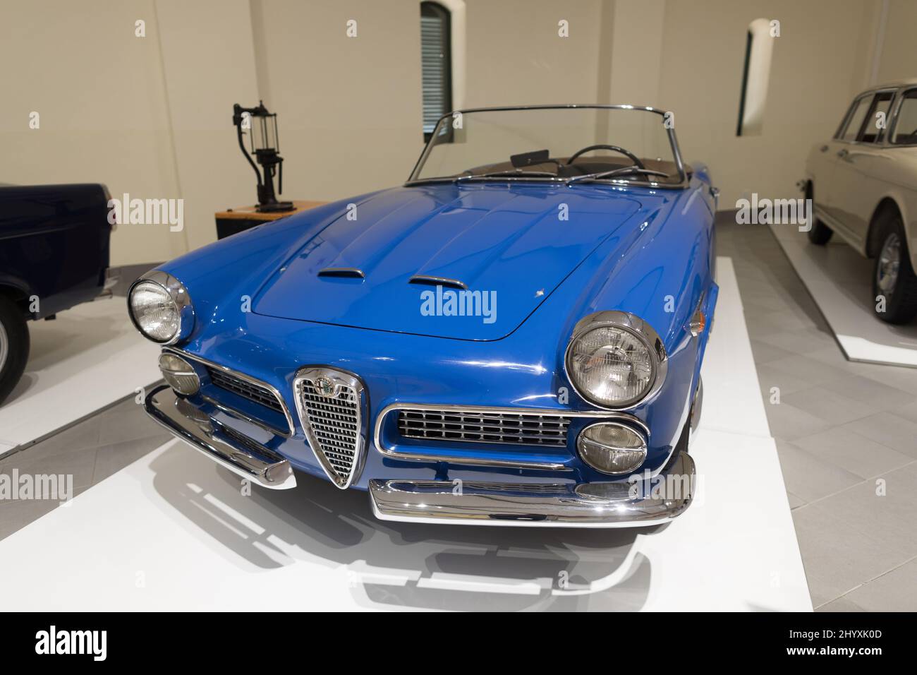 A 1960 Alfa Romeo Spider Touring au Franschhoek Motor Museum Afrique du Sud Banque D'Images